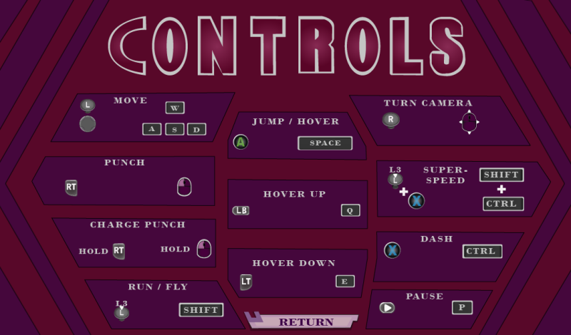Controls Screen